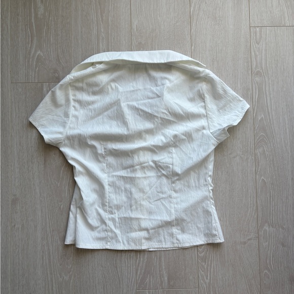 White Button-Up Blouse - Picture 3 of 3